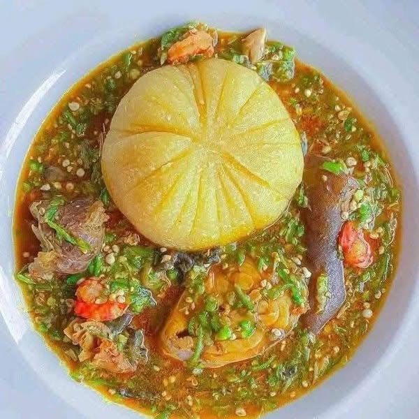 Fufu Corn with Okra Soup